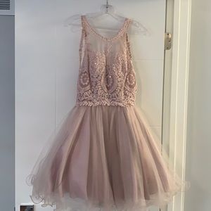 Dancing Queen short dress, Size Small, Dusty pink